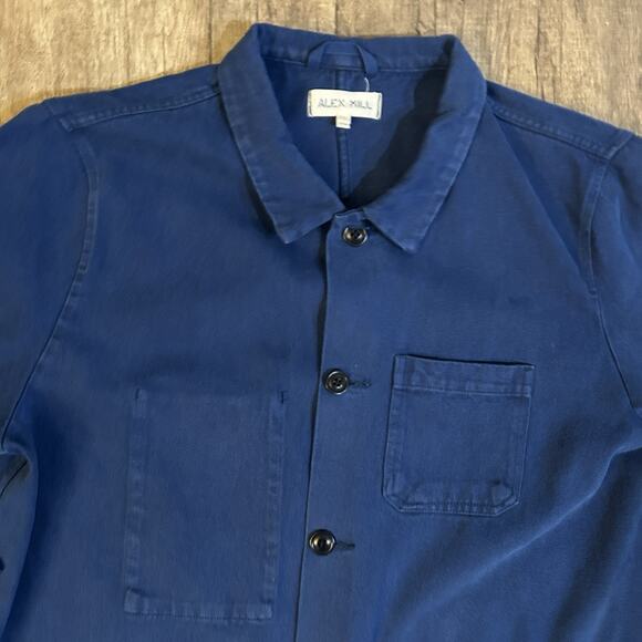 Alex Mill Britt Denim Women’s Work Jacket Black XXL 2XL Oversized Vintage Style - Picture 4 of 13